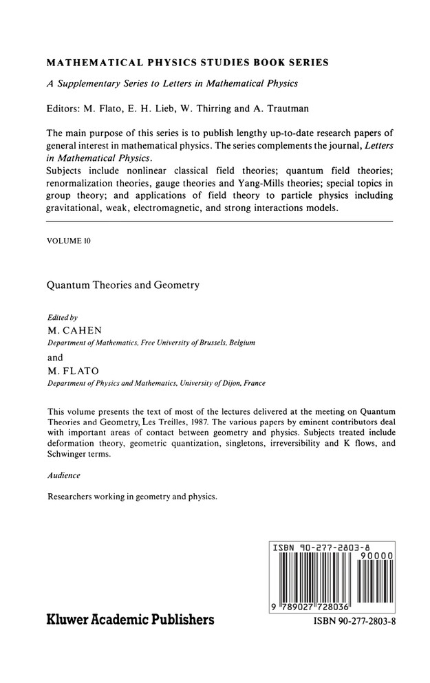 Quantum Theories and Geometry