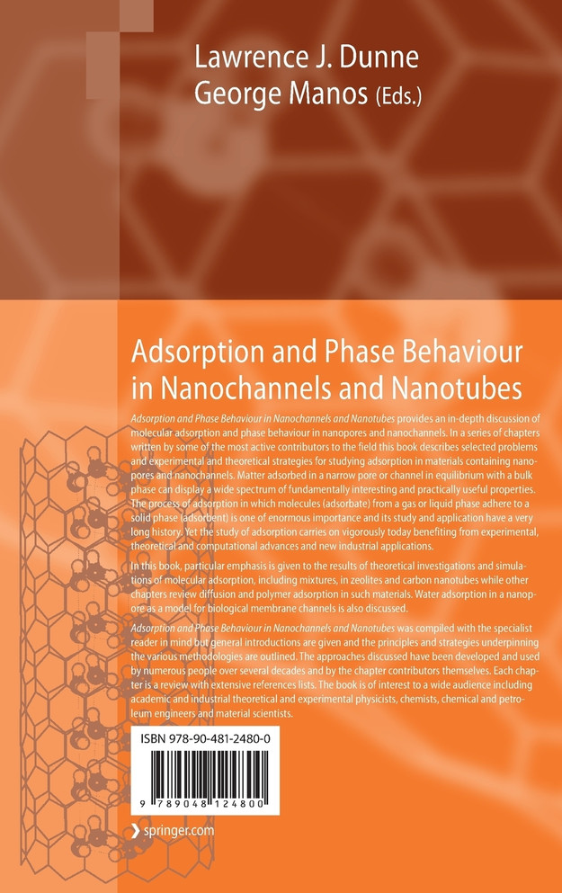 Adsorption and Phase Behaviour in Nanochannels and Nanotubes