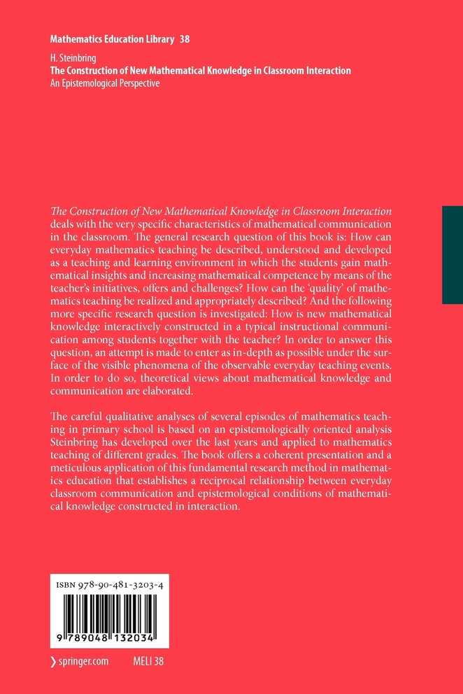 The Construction of New Mathematical Knowledge in Classroom Interaction