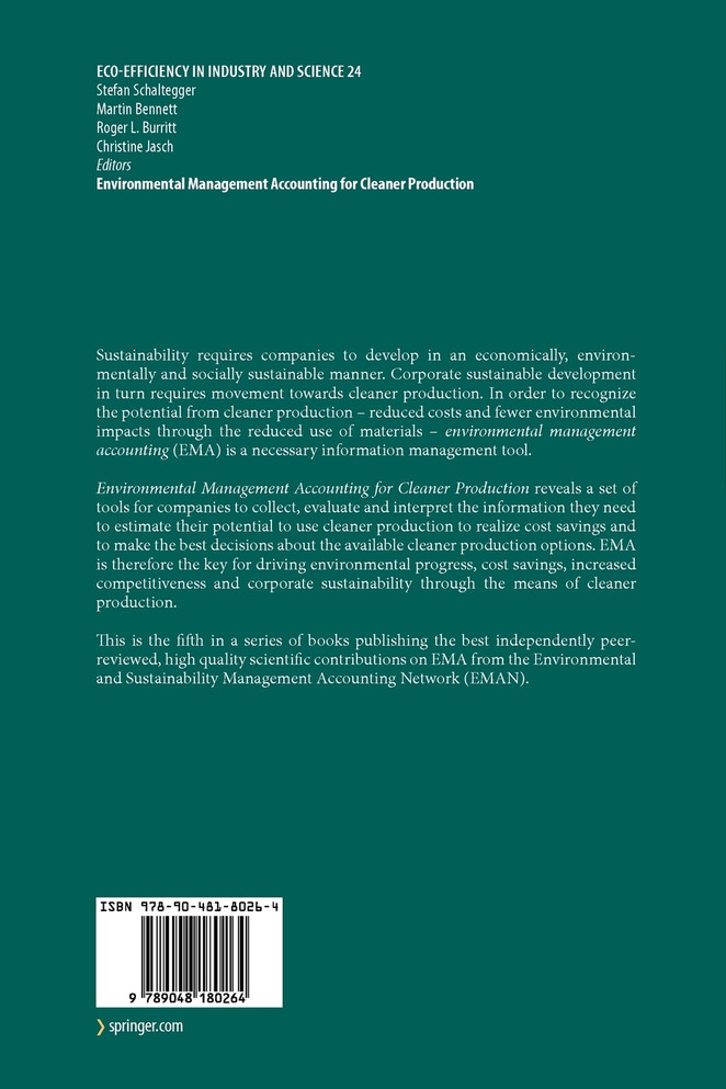 Environmental Management Accounting for Cleaner Production
