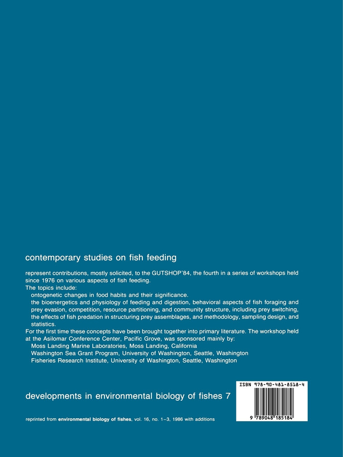 Contemporary Studies on Fish Feeding