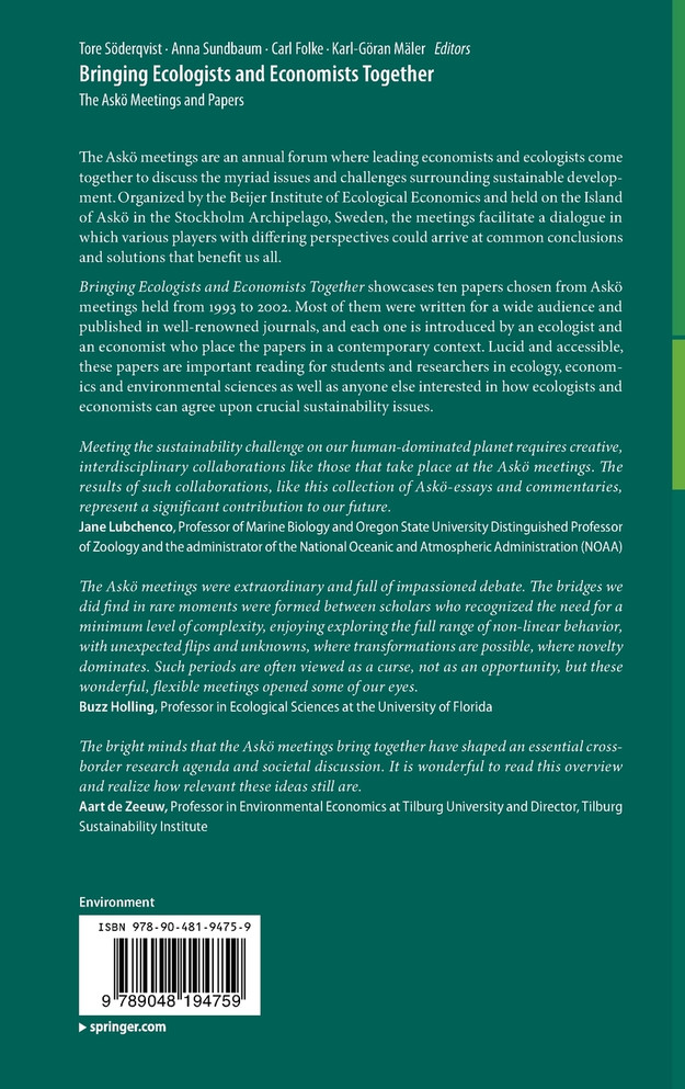 Bringing Ecologists and Economists Together