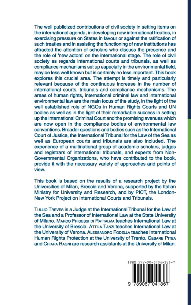 Civil Society, International Courts and Compliance Bodies Civil Society, International Courts and Compliance Bodies