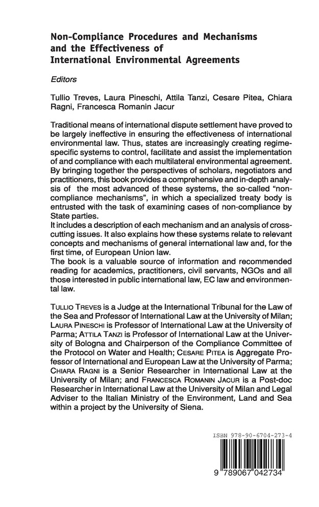 Non-Compliance Procedures and Mechanisms and the Effectiveness of International Environmental Agreements
