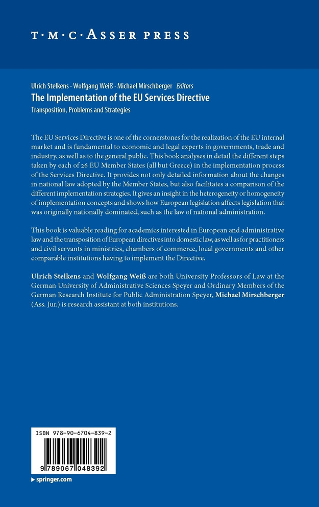 The Implementation of the EU Services Directive