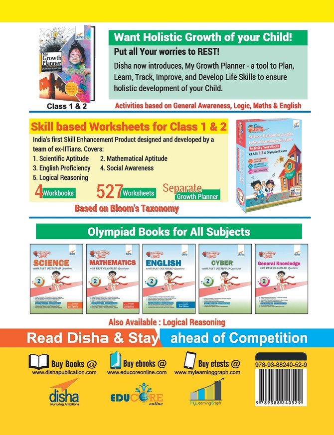 28 Mock Test Series for Olympiads Class 2 Science, Mathematics, English, Logical Reasoning, GK & Cyber 2nd Edition