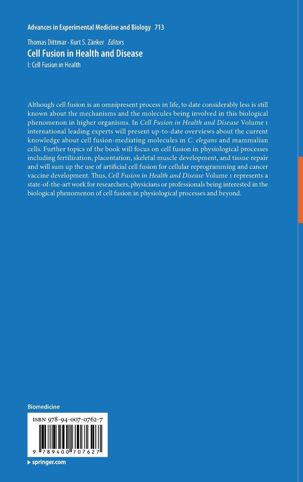 Cell Fusion in Health and Disease