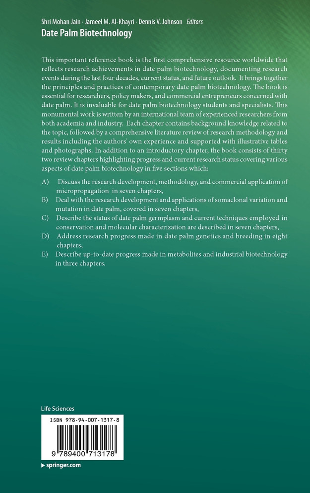 Date Palm Biotechnology