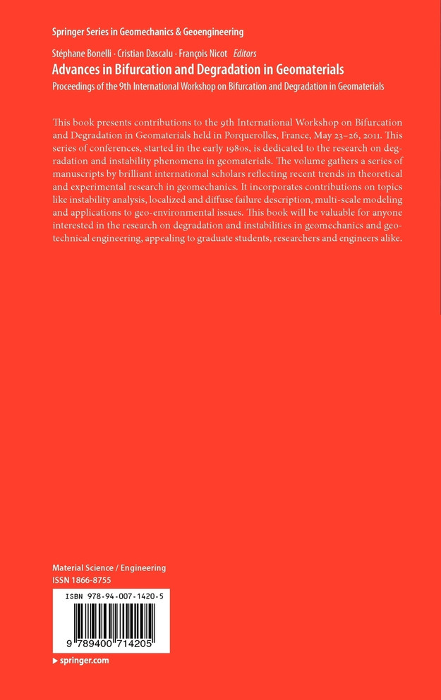 Advances in Bifurcation and Degradation in Geomaterials