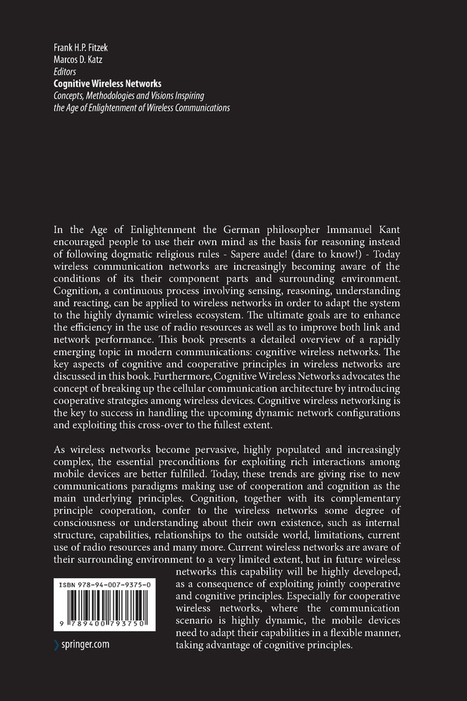 Cognitive Wireless Networks