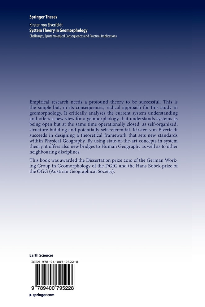 System Theory in Geomorphology