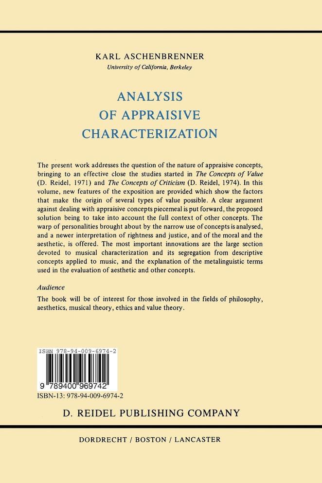 Analysis of Appraisive Characterization