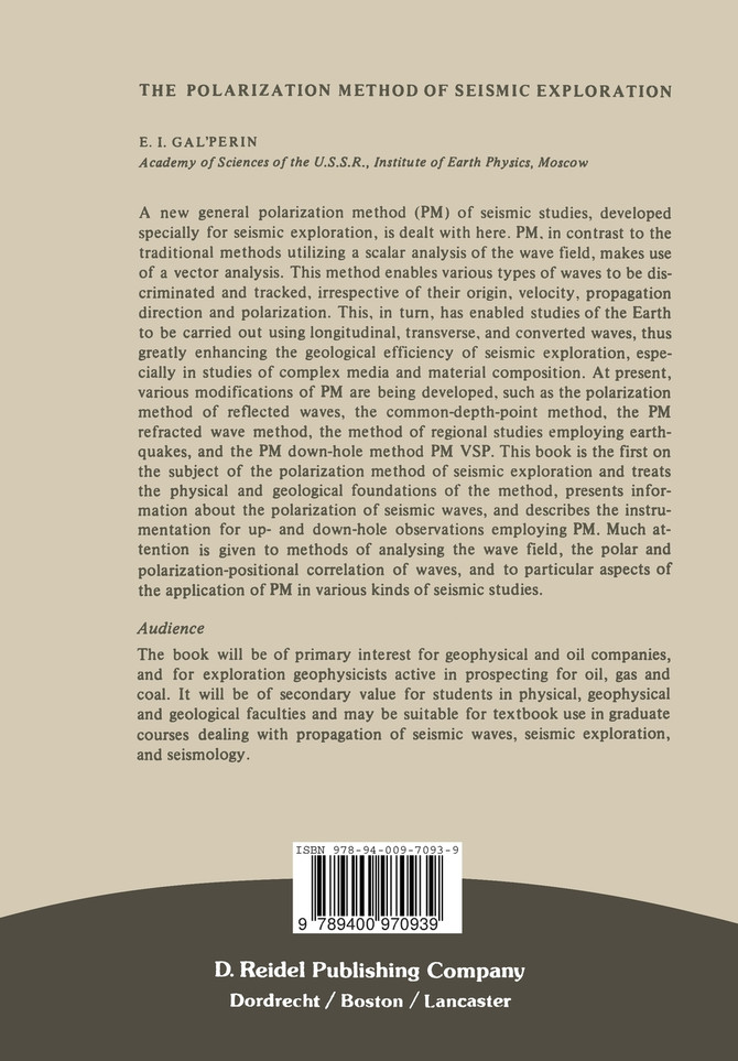 The Polarization Method of Seismic Exploration