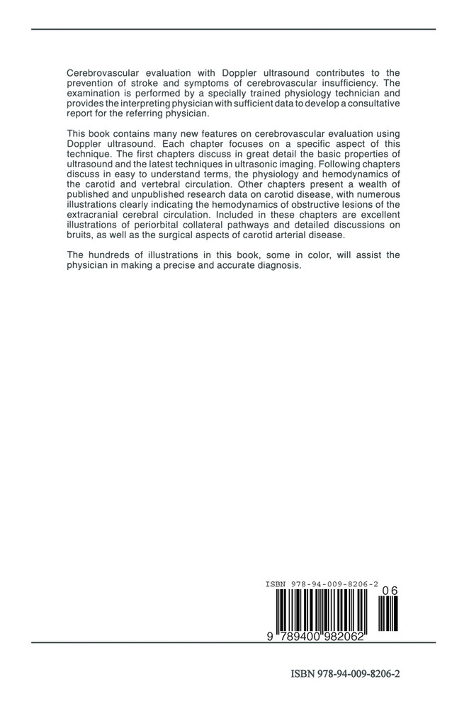 Cerebrovascular Evaluation with Doppler Ultrasound