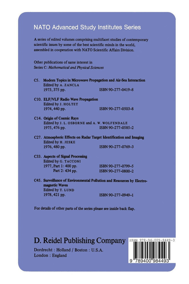 Underwater Acoustics and Signal Processing