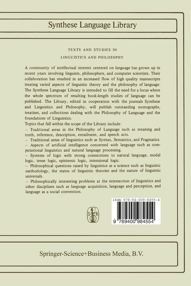 Crossing the Boundaries in Linguistics