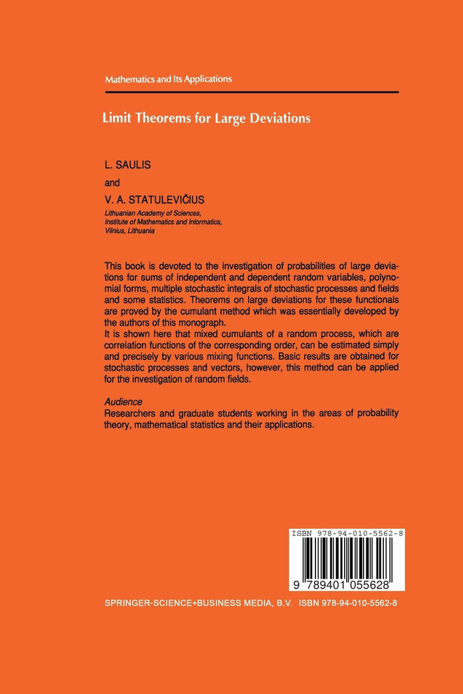 Limit Theorems for Large Deviations