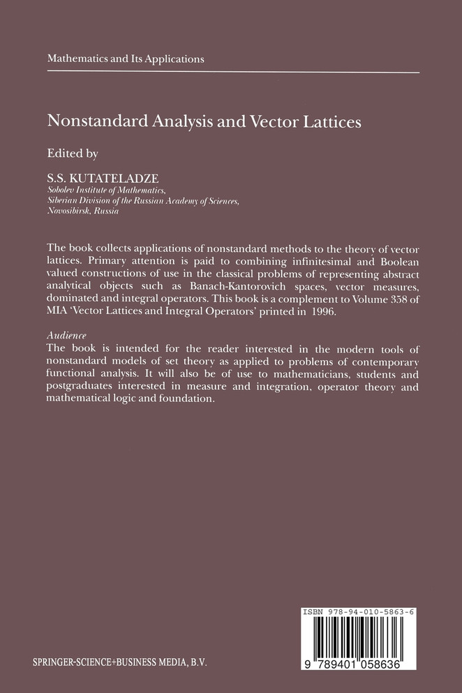 Nonstandard Analysis and Vector Lattices