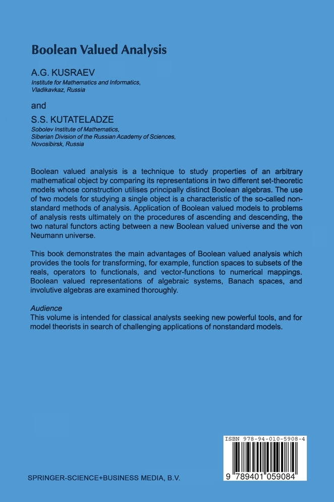 Boolean Valued Analysis