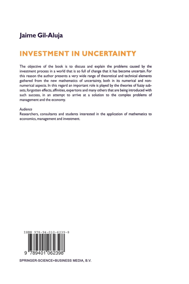 Investment in Uncertainty