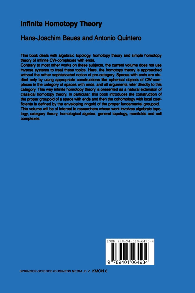 Infinite Homotopy Theory