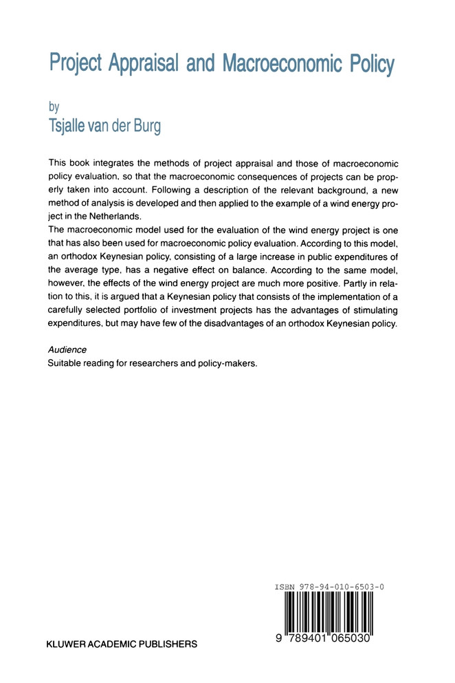 Project Appraisal and Macroeconomic Policy