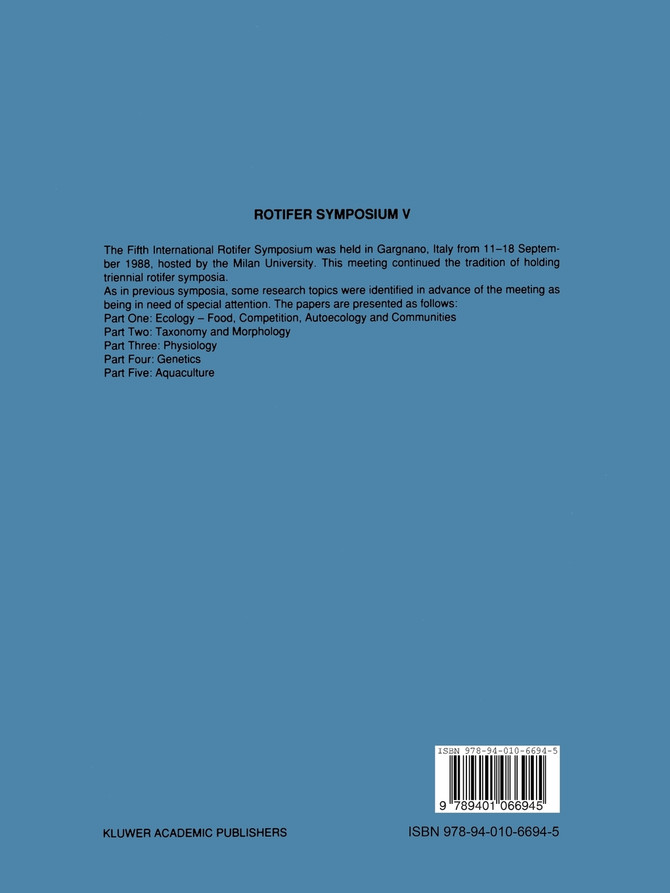 Rotifer Symposium V