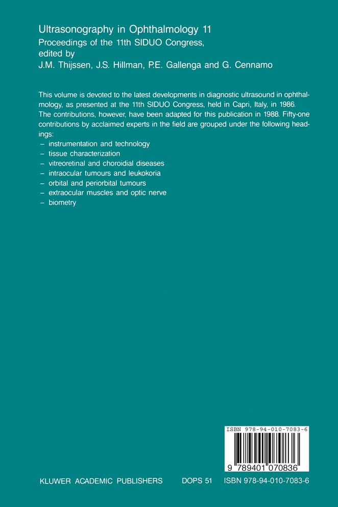 Ultrasonography in Ophthalmology 11