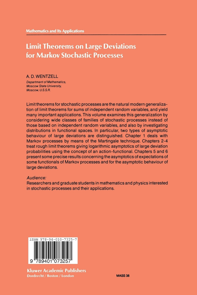 Limit Theorems on Large Deviations for Markov Stochastic Processes