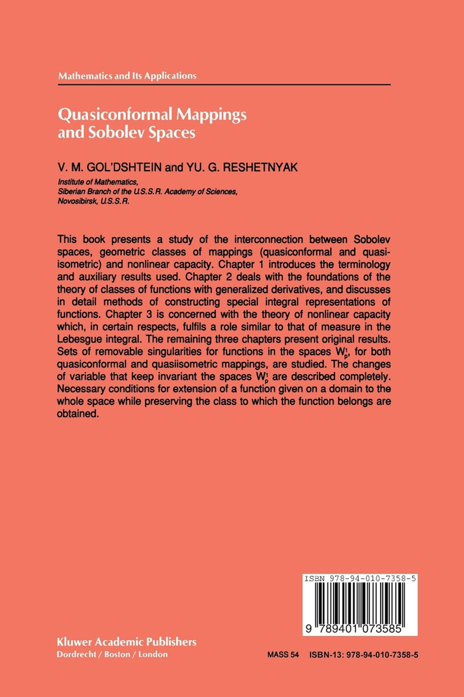 Quasiconformal Mappings and Sobolev Spaces