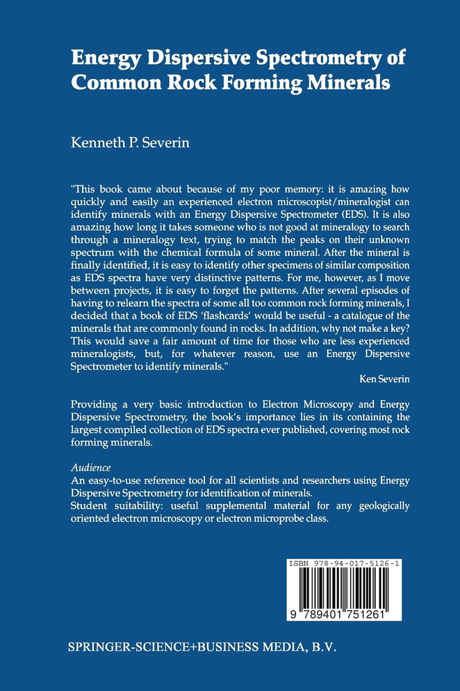 Energy Dispersive Spectrometry of Common Rock Forming Minerals