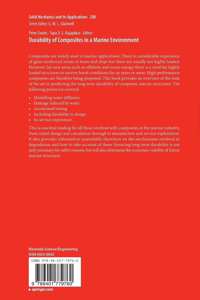 Durability of Composites in a Marine Environment