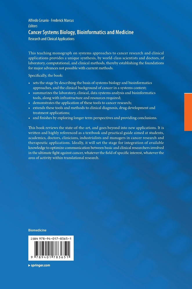 Cancer Systems Biology, Bioinformatics and Medicine