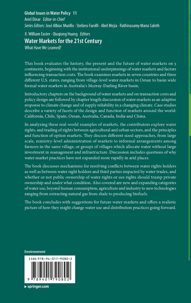 Water Markets for the 21st Century