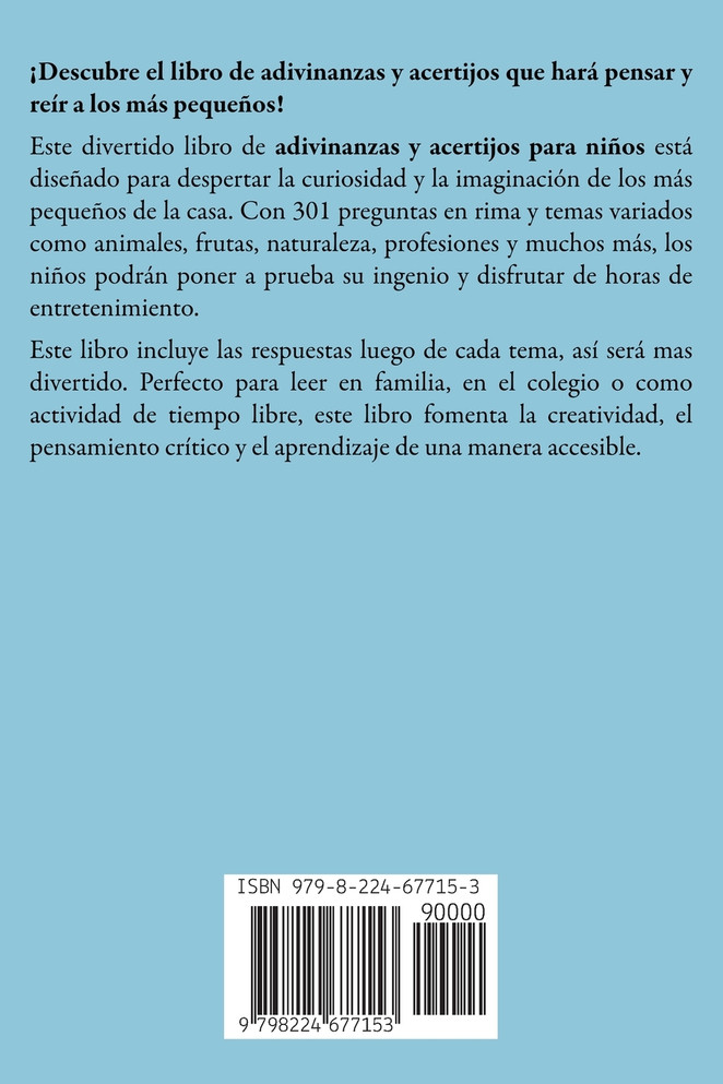 301 Adivinanzas Y Acertijos Para Niños