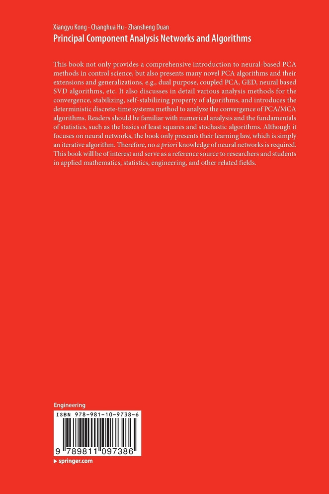 Principal Component Analysis Networks and Algorithms