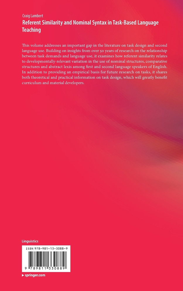 Referent Similarity and Nominal Syntax in Task-Based Language Teaching