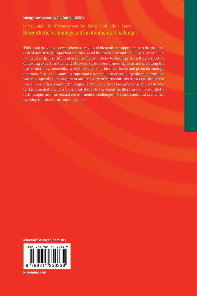 Biosynthetic Technology and Environmental Challenges