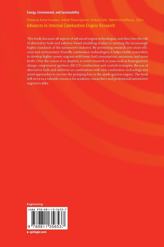 Advances in Internal Combustion Engine Research