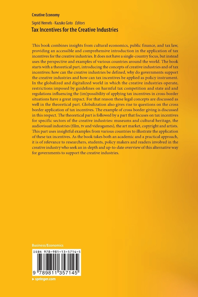 Tax Incentives for the Creative Industries