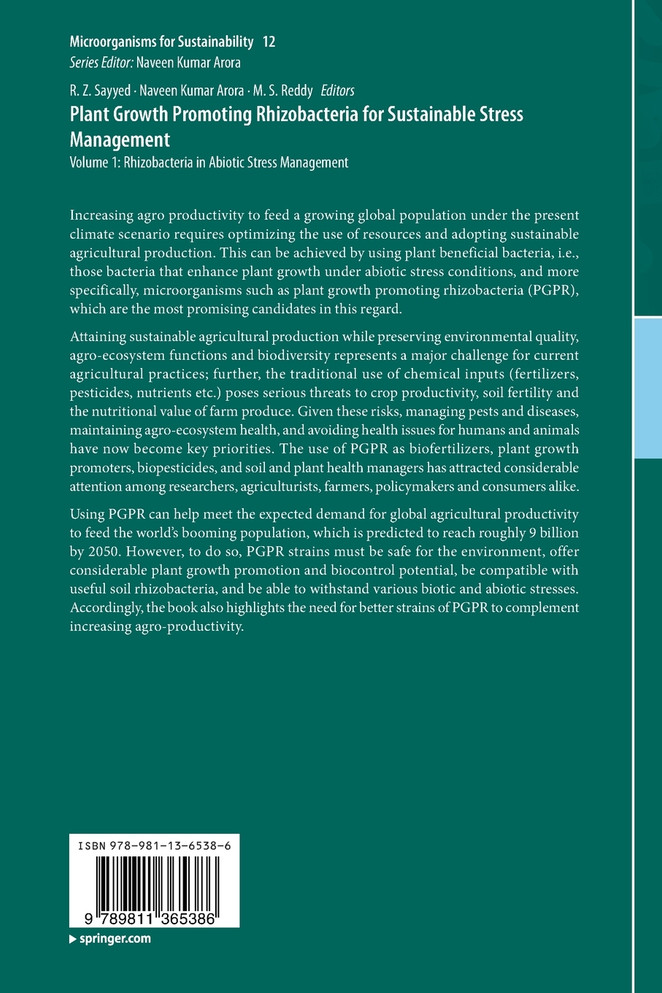 Plant Growth Promoting Rhizobacteria for Sustainable Stress Management
