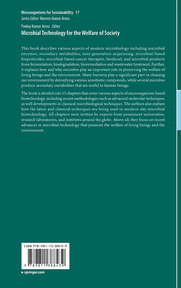 Microbial Technology for the Welfare of Society