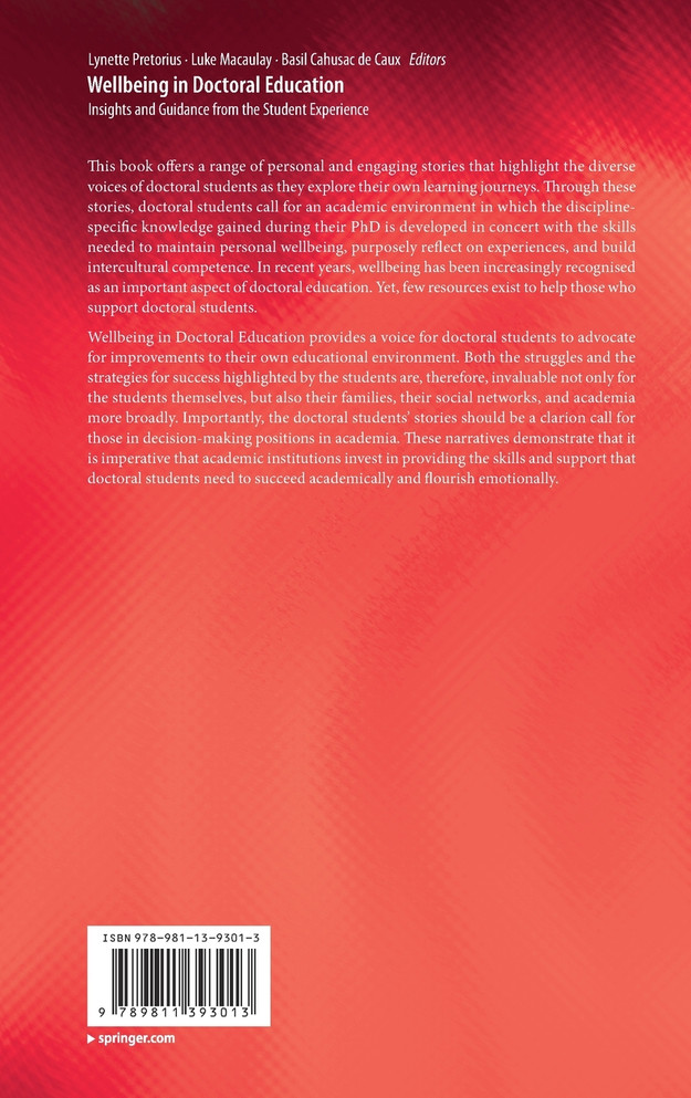 Wellbeing in Doctoral Education