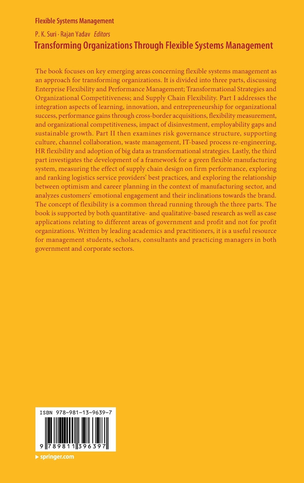 Transforming Organizations Through Flexible Systems Management