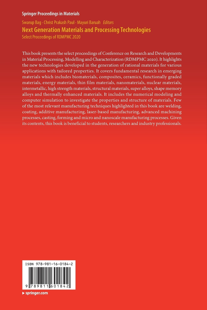 Next Generation Materials and Processing Technologies