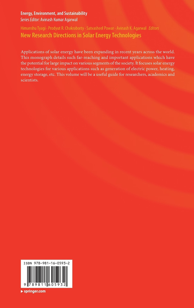 New Research Directions in Solar Energy Technologies