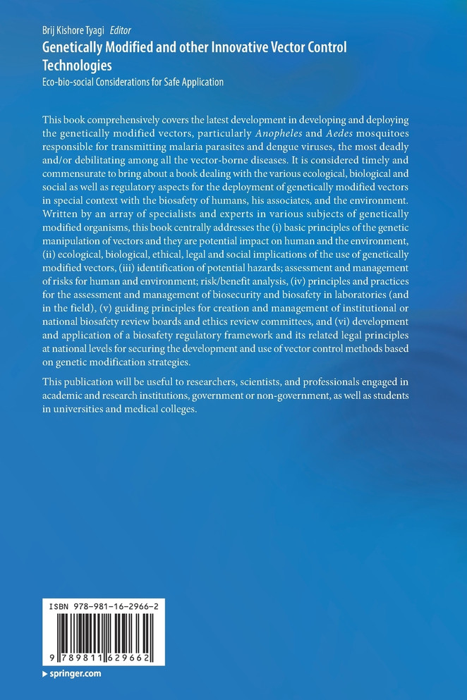 Genetically Modified and other Innovative Vector Control Technologies