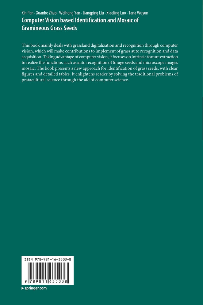 Computer Vision based Identification and Mosaic of Gramineous Grass Seeds
