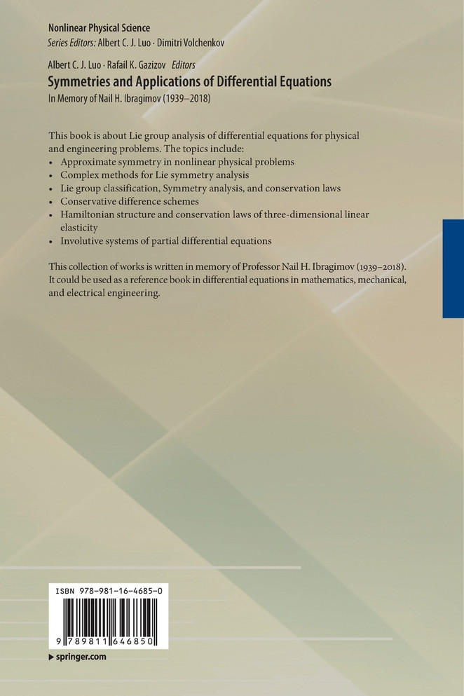 Symmetries and Applications of Differential Equations