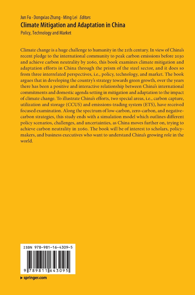 Climate Mitigation and Adaptation in China